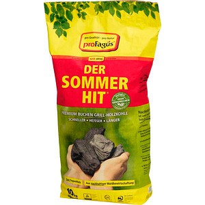 4006131108000 - ProFagus Der Sommerhit Holzkohle Buchenholzkohle 10 kg Hochwertige Holzkohle für das direkte Grillen von Grillgut 1 Beutel = 10 kg 4006131108000 - ProFagus Der Sommerhit Holzkohle Buchenholzkohle 10 kg Hochwertige Holzkohle für das direkte Grillen von Grillgut 1 Beutel = 10 kg