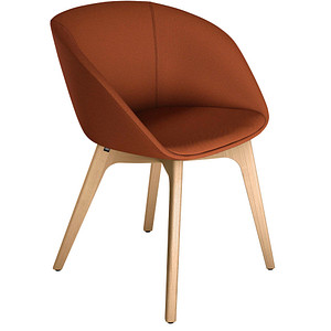 4049694003665 - Konferenzstuhl on spot Cosy uc-827 006 Vierfuß red orange