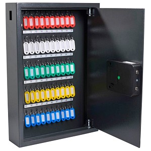 8717448025145 - pavo Advanced Schlüsseltresor grau mit 50 Haken Elektronikschloss