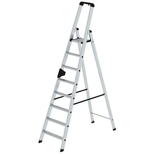 4031405401082 - MUNK Günzburger Steigtechnik Guenzburger Steigtechnik 40108 Aluminium Stufen-Stehleiter Arbeitshöhe (max) 4 m Silber 105 kg