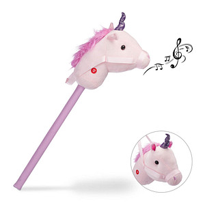 4052025238520 - Relaxdays - Steckenpferd Einhorn mit Sound aus Holz & Plüsch niedliches Stockpferd Wiehern & Hufgetrappel 74 cm rosa 4052025238520 - Relaxdays - Steckenpferd Einhorn mit Sound aus Holz & Plüsch niedliches Stockpferd Wiehern & Hufgetrappel 74 cm rosa