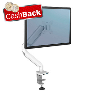 0043859764198 - AKTION Monitor-Halterung Platinum Series 8056201 weiß für 1 Monitor Tischklemme Tischbohrung mit CashBack