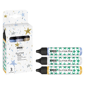 4000798124199 - 3 Glitter Pen Bastelfarben-Set farbsortiert 4000798124199 3 Stück 4000798124199 - 3 Glitter Pen Bastelfarben-Set farbsortiert 4000798124199 3 Stück