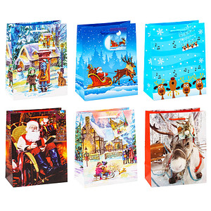 4022792920188 - Geschenktasche 82018-SG Weihnachten Kinder Weihnachten Baumwollkordel 6 Motive sortiert 18cm x 23cm 4022792920188 12 Stück 4022792920188 - Geschenktasche 82018-SG Weihnachten Kinder Weihnachten Baumwollkordel 6 Motive sortiert 18cm x 23cm 4022792920188 12 Stück