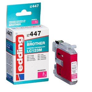 edding EDD-447  magenta Druckerpatrone kompatibel zu brother LC-123M