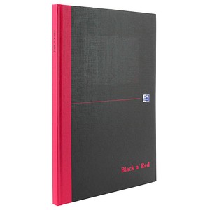 5904017027669 - Notizbuch Black n Red 400047607 schwarz A4 kariert 90g 140 Seiten mit Lesezeichenband 5904017027669 Oxford