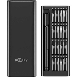 4040849778360 - GOOBAY 77836 - Präzisionsschraubendreher 24 teilig mit Magnethalter