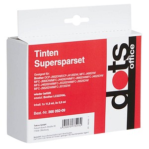 4250073735170 - Druckerpatrone 15294005-DOTS kompatibel zu brother LC-223BK C M Y Multipack schwarz cyan magenta gelb 4250073735170 4 Stück 4250073735170 - Druckerpatrone 15294005-DOTS kompatibel zu brother LC-223BK C M Y Multipack schwarz cyan magenta gelb 4250073735170 4 Stück