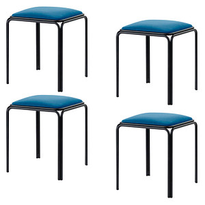 4 PAPERFLOW Hocker BISTRO TBBISX4V.06 blau