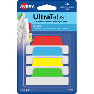 4004182335185 - AVERY Zweckform Haftmarker Haftstr UltraTabs Klas 24St grün gelb rot blau