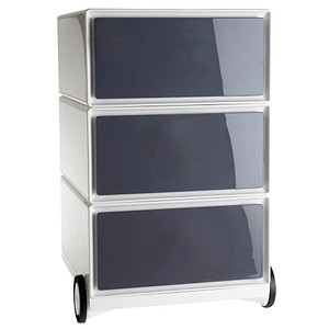 3660141921168 - Rollcontainer EasyBox EBGHX311 Kunststoff anthrazit weiß 3 normale Schubladen 3660141921168 PAPERFLOW 3660141921168 - Rollcontainer EasyBox EBGHX311 Kunststoff anthrazit weiß 3 normale Schubladen 3660141921168 PAPERFLOW