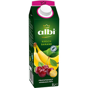 4003240944109 - albi Kirsch-Bananen-Nektar 1 Liter 6er Pack