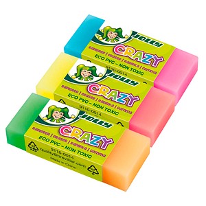 9014400351854 - Radiergummi Crazy farbsortiert 1 St
