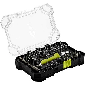 4040849778445 - GOOBAY 77844 - Schraubendreher-Set mit 100-tlg Bitsatz mit Transportbox