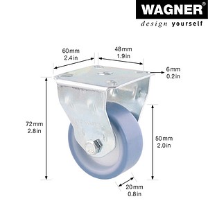 4001073056204 - Apparate-Bockrolle EDO RO 7550 grau 4001073056204 WAGNER design yourself
