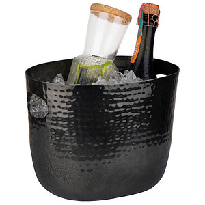 4004133361096 - Wein- und Sektkühler Eiskübel schwarz Baraccessoires Weinaccessoires Aluminium 39 Liter