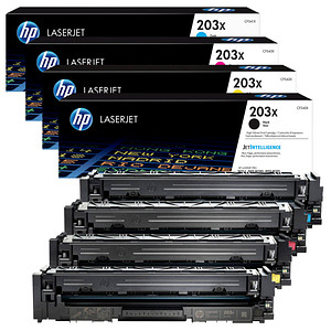 4260473782087 - 203X (CF540X CF541X CF543X CF542X) schwarz cyan magenta gelb Tonerkartuschen 4er-Set 4260473782087 - 203X (CF540X CF541X CF543X CF542X) schwarz cyan magenta gelb Tonerkartuschen 4er-Set