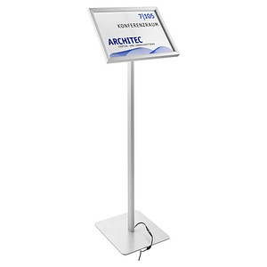 SPRINTIS Infoständer LED silber DIN A3 29,7 x 42,0 x 120,0 cm, 1 St.