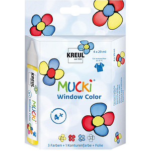 4000798244507 - MUCKI Fenstermalfarben farbsortiert 4 Pens à 29 ml in Gelb Rot Dunkelblau Konturenfarbe Schwarz 1 MUCKI Window Color Stabile Folie 100 x 115 mm 4000798244507 - MUCKI Fenstermalfarben farbsortiert 4 Pens à 29 ml in Gelb Rot Dunkelblau Konturenfarbe Schwarz 1 MUCKI Window Color Stabile Folie 100 x 115 mm