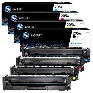 4260473781950 - 205A (CF530A CF531A CF533A CF532A) schwarz cyan magenta gelb Tonerkartuschen 4er-Set