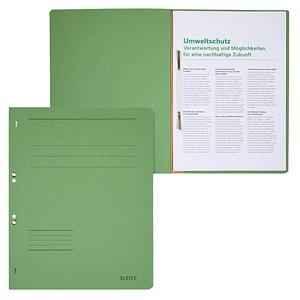 4002432306909 - Ösenhefter A4 250g Karton grün ganzer Vorderdeckel kaufmännische Heftung   Amtsheftung 4002432306909 Leitz
