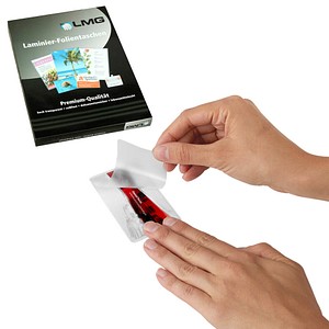 100 LMG Laminierfolien glänzend für IBM-Card-Format 100 LMG Laminierfolien glänzend für IBM-Card-Format