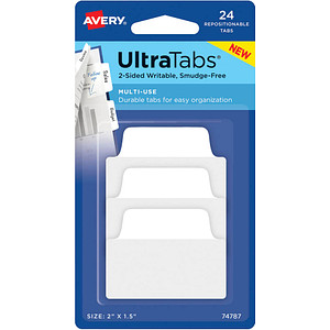 AVERY Zweckform UltraTabs Multi-Use Haftmarker weiß 24 Blatt
