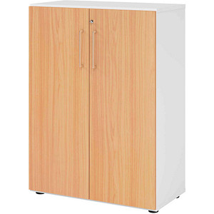 4032062324424 - Aktenschrank 938T3 V938T3 W 6 BS buche weiß 2 Fachböden 800 x 420 x 1100 cm