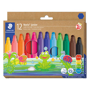 STAEDTLER Noris® junior 329 Filzstifte farbsortiert, 12 St.