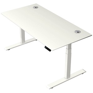 4044917451469 - Move 2 Plus elektrisch höhenverstellbarer Schreibtisch weiß rechteckig T-Fuß-Gestell weiß 1600 x 800 cm 4044917451469 Kerkman 4044917451469 - Move 2 Plus elektrisch höhenverstellbarer Schreibtisch weiß rechteckig T-Fuß-Gestell weiß 1600 x 800 cm 4044917451469 Kerkman