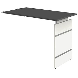 4044917429369 - Anbautisch Priola anthrazit weiß rechteckig 1000 x 600 x 680 - 760 cm
