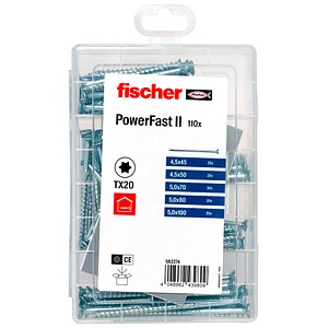 4048962439809 - fischer Holzbauschrauben-Sortiment Meisterbox - PowerFast II SK TG 562274 45 5 mm x 45 50 70 80 100 mm 110 St 4048962439809 - fischer Holzbauschrauben-Sortiment Meisterbox - PowerFast II SK TG 562274 45 5 mm x 45 50 70 80 100 mm 110 St