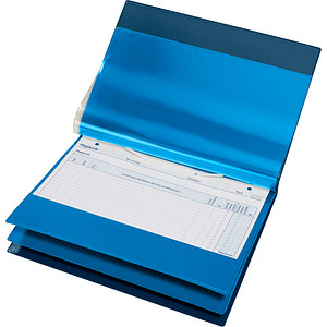 4052301035126 - BOI Pflegedokumentenmappen System Line 8 Klarsichttaschen 4 Registerblätter PVC 19 mm Füllhöhe blau