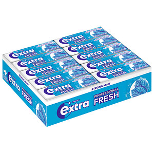 Extra® PROFESSIONAL FRESH STRONG MINT Kaugummis 30 Pack à 10 Stück