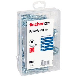 4048962439816 - Meisterbox PowerFast II PH VG TX 562275 Spanplattenschrauben-Sortiment Stahl galvanisch verzinkt 1 Set 4048962439816 - Meisterbox PowerFast II PH VG TX 562275 Spanplattenschrauben-Sortiment Stahl galvanisch verzinkt 1 Set
