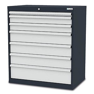 4057211001599 - C-Line Schubladenschrank anthrazit 7 Schubladen 900 x 575 x 1020 cm