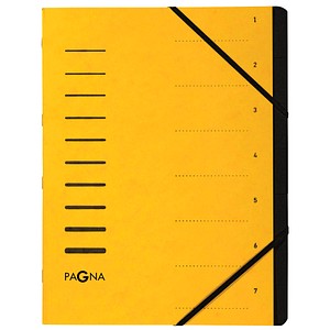 PAGNA Ordnungsmappe 7 Fächer gelb PAGNA Ordnungsmappe 7 Fächer gelb