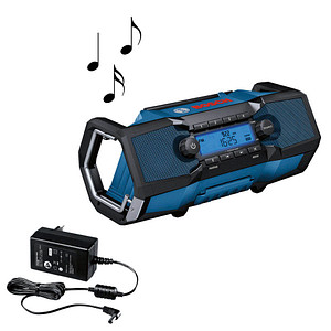 BOSCH Professional GPB 18V-2 C Baustellenradio blau, schwarz