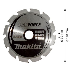 0088381420952 -  B-32144 MARKFORCE Kreissägeblatt 1900 mm 12 Zähne 0088381420952 makita