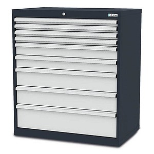4057211001629 - C-Line Schubladenschrank anthrazit 9 Schubladen 900 x 575 x 1020 cm
