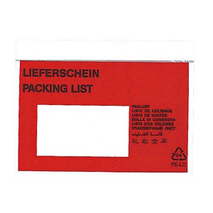4250073806092 - Lieferscheintaschen Kunststoff DIN C6 250 St