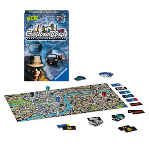 4005556233816 - Ravensburger 23381 - Scotland Yard Mitbringspiel für 2-4 Spieler Kinderspiel ab 8 Jahren kompaktes Format Reisespiel Brettspiel