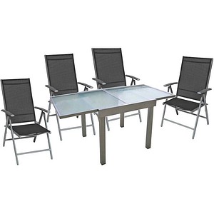 4041908101587 - Sitzgruppe LOLA dunkelgrau grau Metall 5-teilig 4041908101587 Garden Pleasure 4041908101587 - Sitzgruppe LOLA dunkelgrau grau Metall 5-teilig 4041908101587 Garden Pleasure