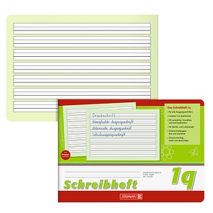 4003273260085 - Schreiblernheft 10-45941 Lineatur 1q   Schreiblern-Lineatur A5 quer  90g grün 16 Blatt   32 Seiten 4003273260085 Brunnen