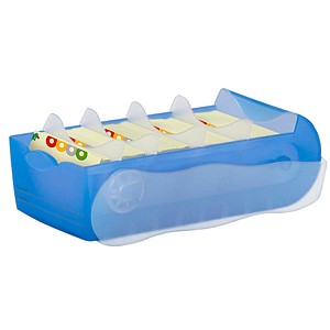4012473997035 - - Karteikasten croco 121 x 85 x 246 cm (b x h x t) din A7 quer 900 Karten Polypropylen blau transluzent 5 Stützplatten