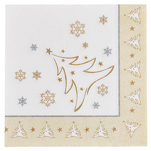 4002911812563 - 50 PAPSTAR Servietten X-Mas Elegance 4002911812563 PAPSTAR 50 Stück
