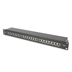 4016032440260 - DIGITUS Patchpanel 1HE 24-Port Cat6a geschirmt schwarz 24 Port Netzwerk-Patchpanel 483 mm (19) CAT 6a CAT 6a (Rohkabel CAT 7) 1 HE Bestückt 4016032440260 - DIGITUS Patchpanel 1HE 24-Port Cat6a geschirmt schwarz 24 Port Netzwerk-Patchpanel 483 mm (19) CAT 6a CAT 6a (Rohkabel CAT 7) 1 HE Bestückt