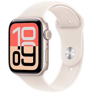 0195950646801 - Apple Watch SE 3 GPS + Cellular 44mm Polarstern Aluminium Case mit Polarstern Sport Band - M L