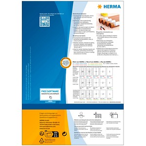 4008705107921 - HERMA Etikett 66x338mm wetterfest A4 80 Blatt LaserCopy weiß 4008705107921 - HERMA Etikett 66x338mm wetterfest A4 80 Blatt LaserCopy weiß
