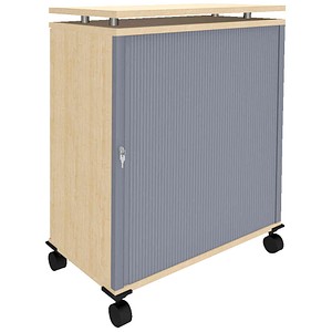 4260267327036 - fm Oldenburg Bürowagen ahorn 2 Ebenen 934 x 463 x 1038 cm